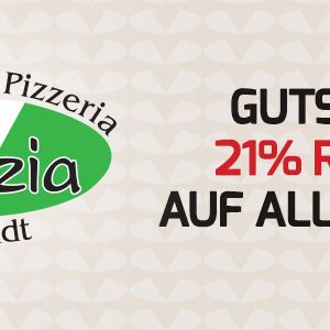 %21 Rabatt auf Alle Speisen