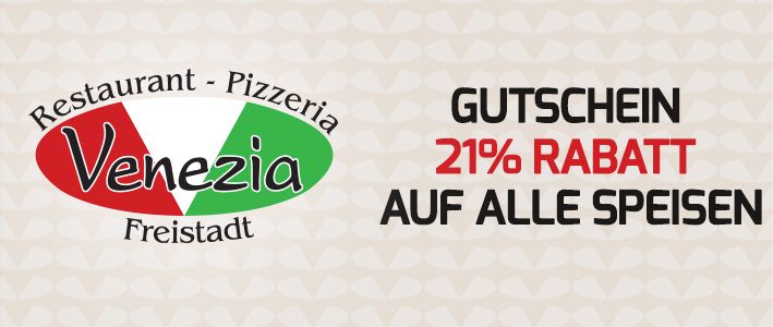 %21 Rabatt auf Alle Speisen